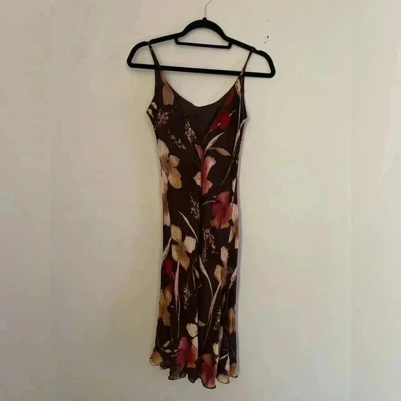 Brown Flower Print Dress​​​​​​​​​​​​​ - Picture 3 of 6